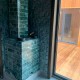 Печь Авангард ЗК 25 в облицовке Классика 790/40 Змеевик кирпич и дверцей со стеклом для парных до 25 м³